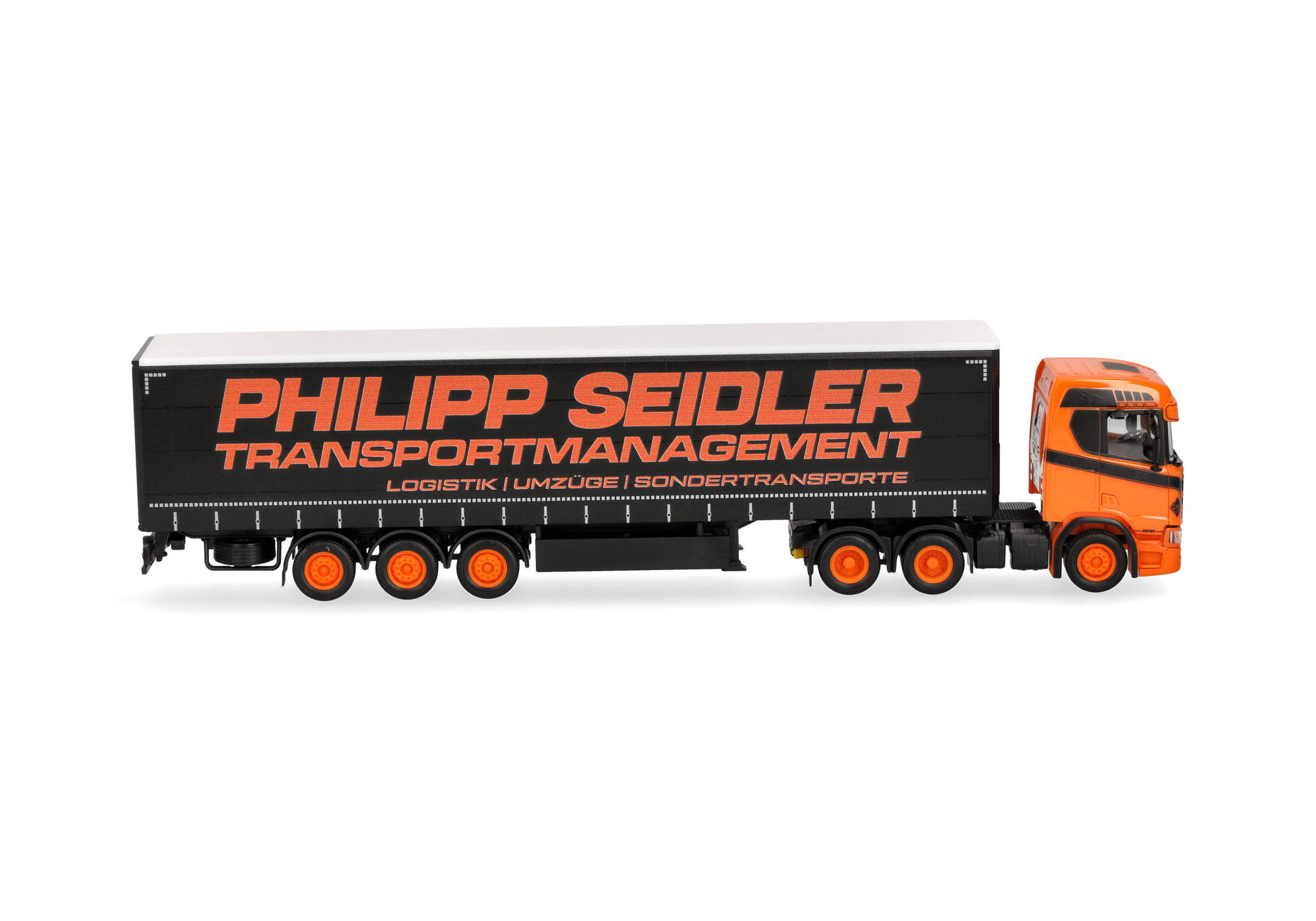 Herpa 320139 | Scania CR 20 ND Gardinenplanen-Sattelzug | Philipp Seidler | 1:87