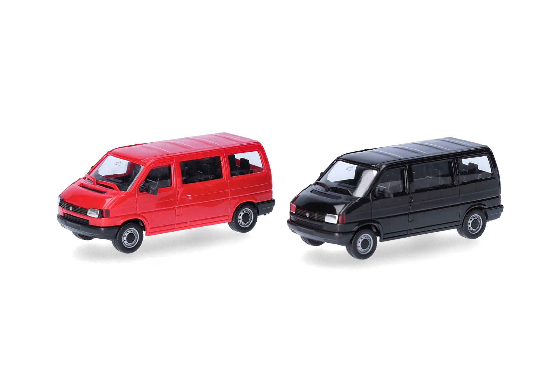 Herpa MiniKit 012805-003 | Volkswagen (VW) T4 Bus | rot und schwarz | 1:87
