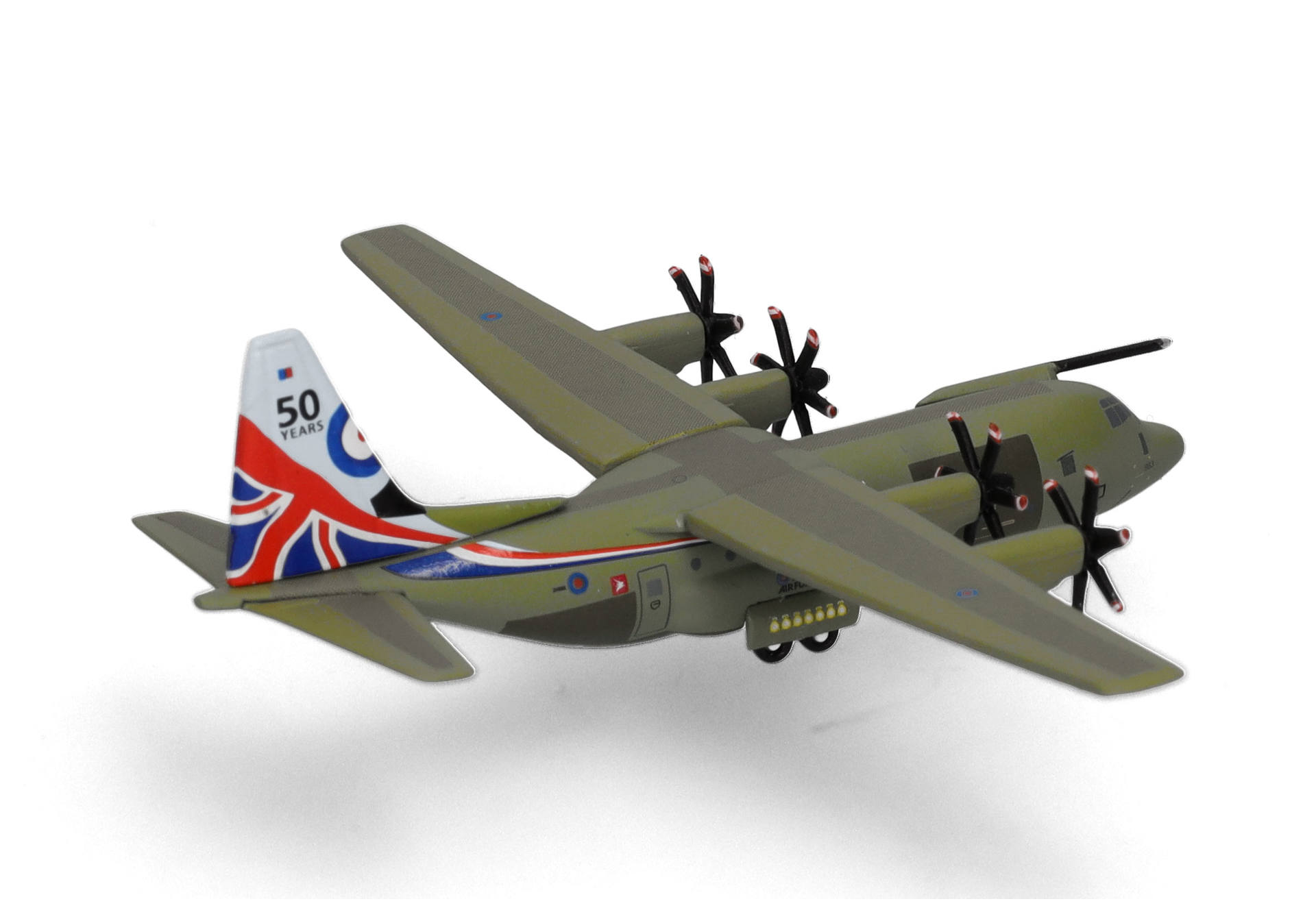 Herpa Wings 537445 | Royal Airforce | C-130J Super Hercules | 47 Squadron - 50th Anniversary Hercules | ZH883 | 1:500