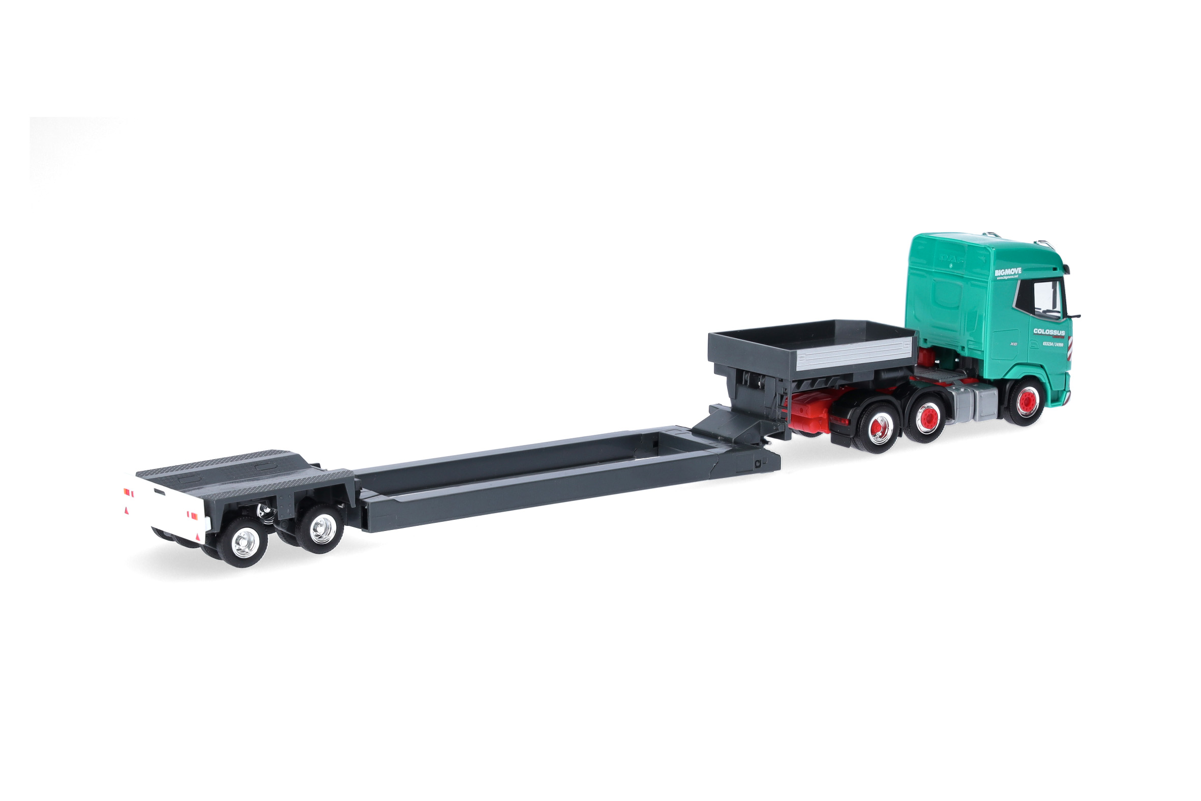 Herpa 319553 | DAF XG (6x2) Tieflade-Sattelzug | Colossus Logistics | 1:87