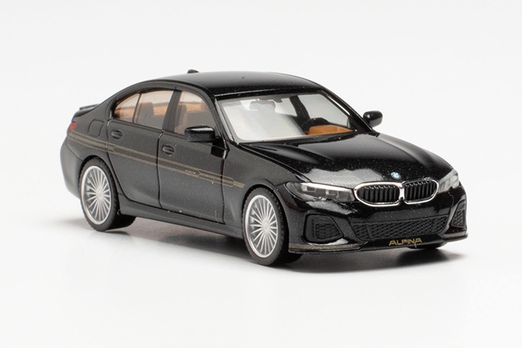 Herpa 430890 - BMW Alpina B3 Limousine in Black Saphire Metallic. 1:87