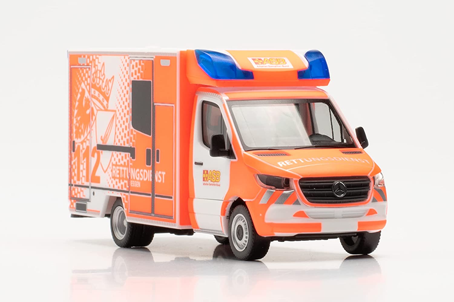 Herpa 097307 | Mercedes-Benz Sprinter `18 Fahrtec RTW | ASB / FW Essen | 1:87