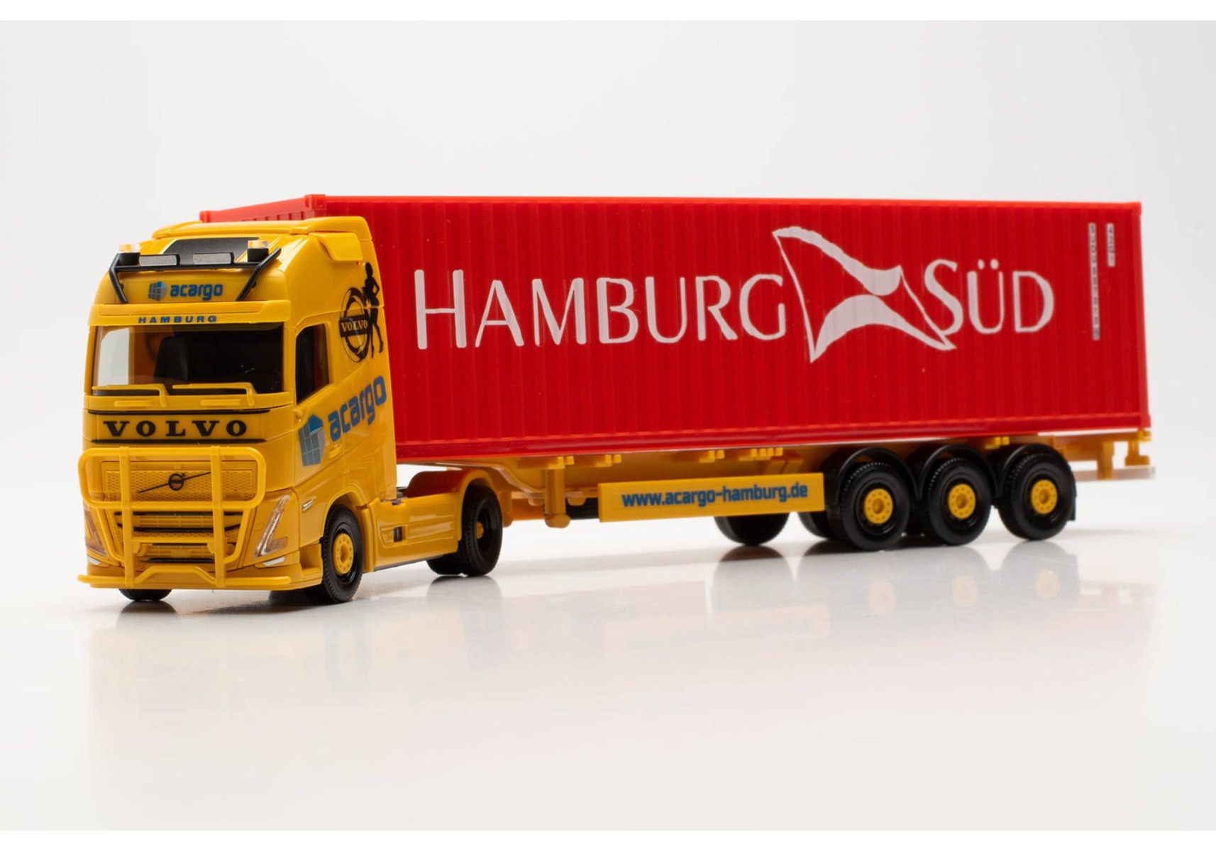 Herpa 316347 | Volvo FH Gl. XL 2020 | Container-Sattelzug | Acargo/Hamburg Süd | 1:87