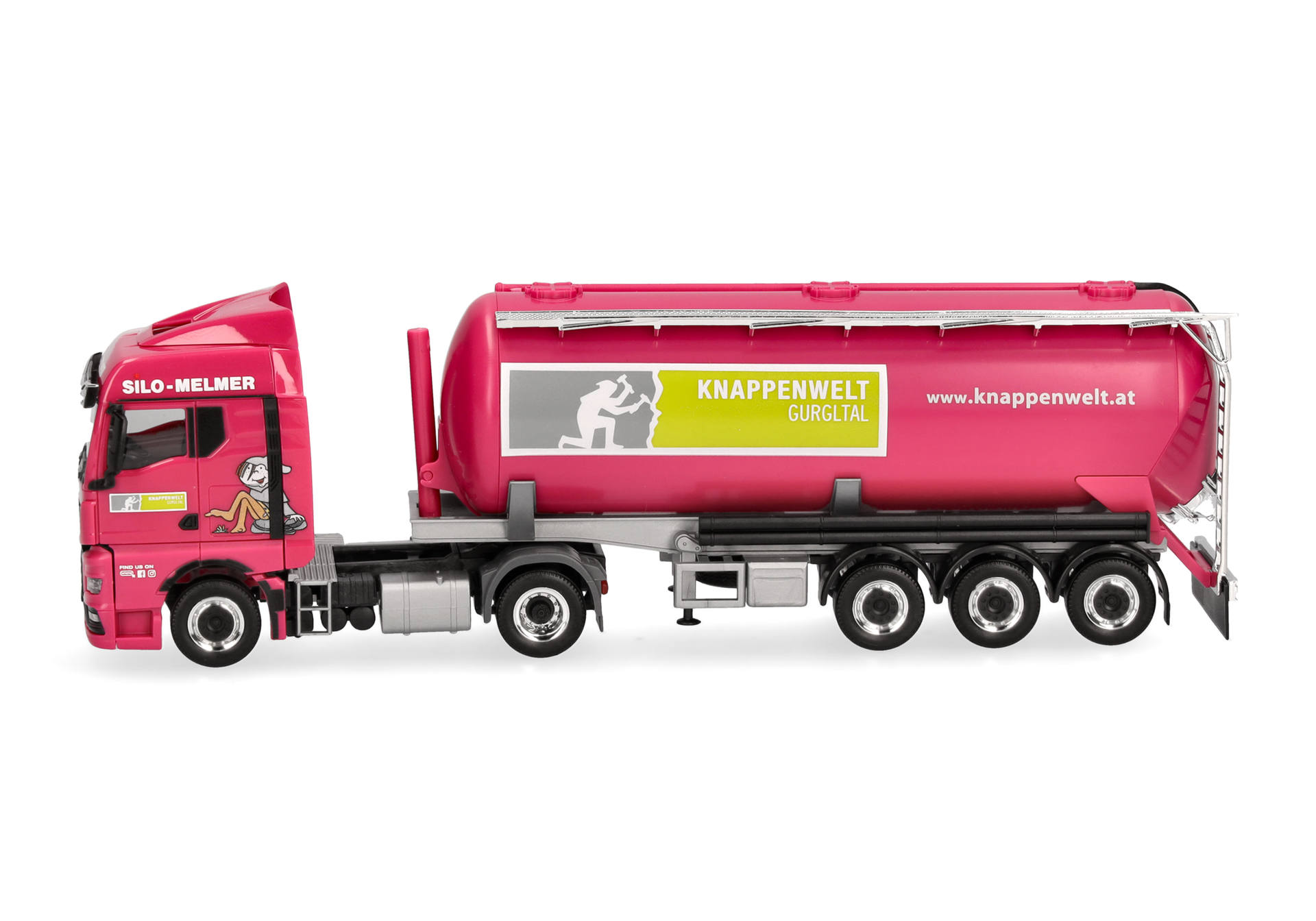 Herpa 318129 | (WO)MAN TGX GM Silo-Sattelzug | Melmer | 1:87