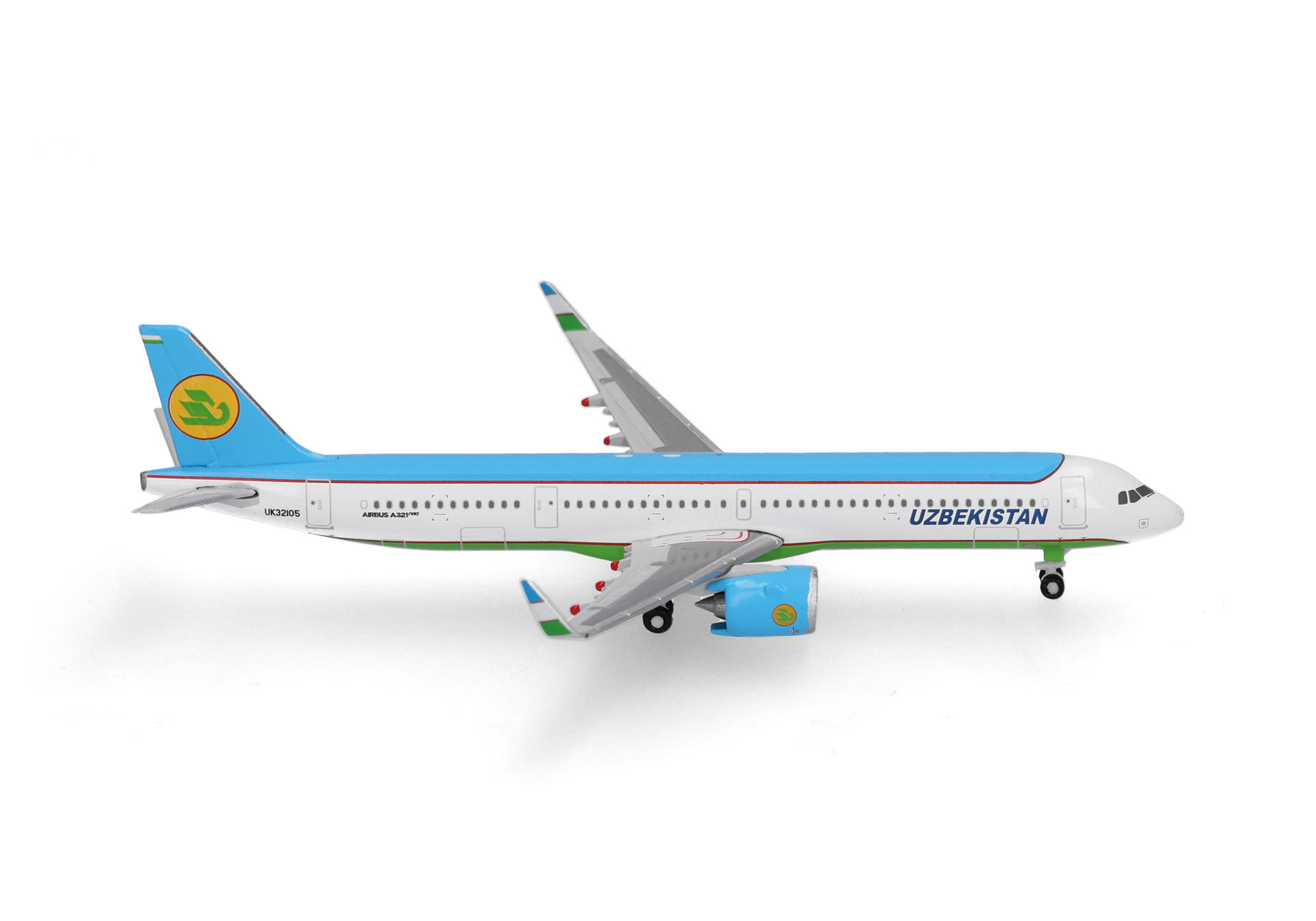 Herpa Wings 539197 | Uzbekistan Airways | Airbus A321neo | UK32105 | 1:500