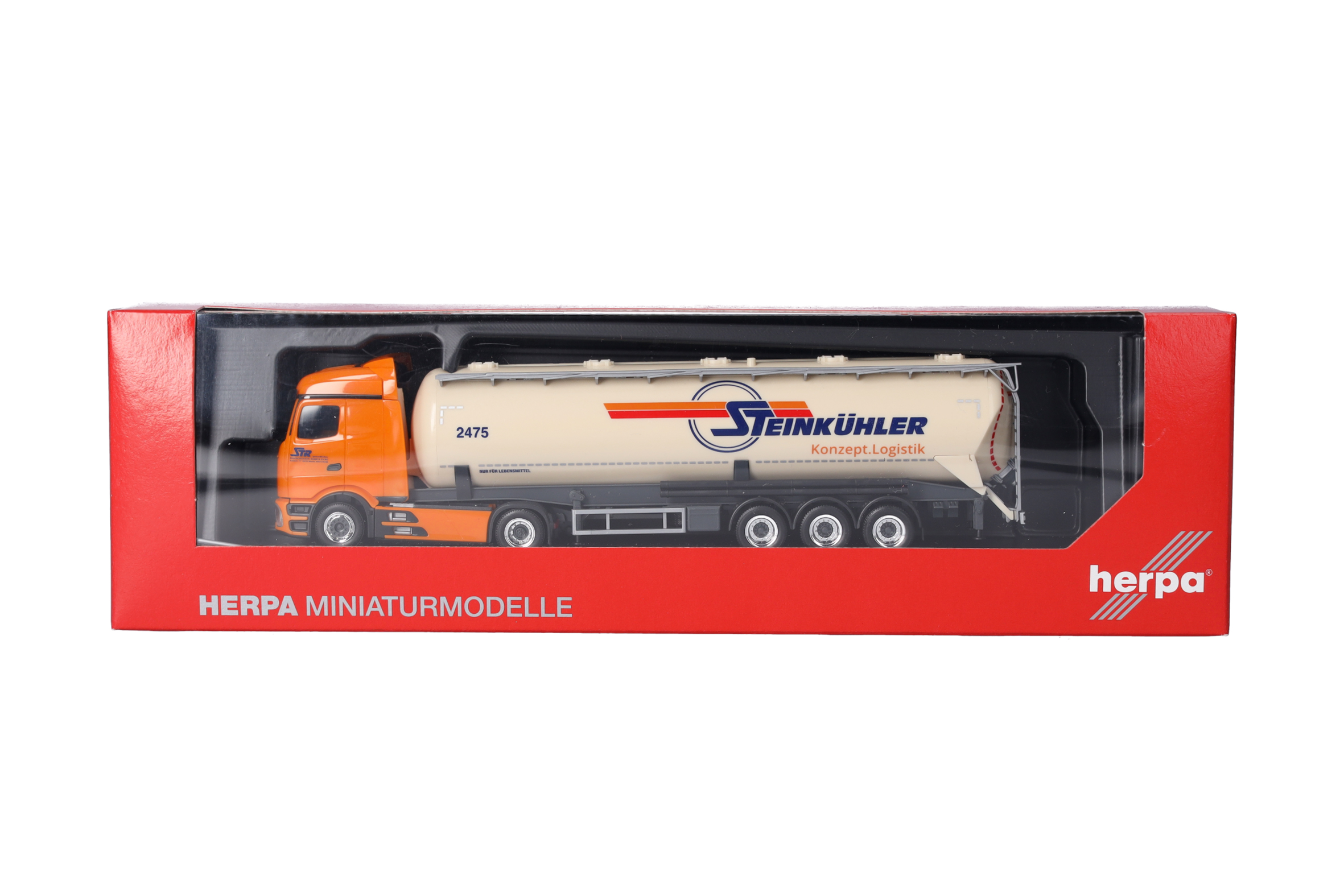 Herpa 319188 | MB Actros Procabin Streamspace | Silo-Sattelzug | Steinkühler | 1:87