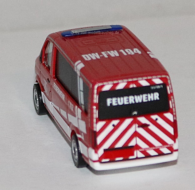 Herpa 953047 | MAN TGE Bus | Feuerwehr Dippoldiswalde | Dachkennung 194 | 1:87