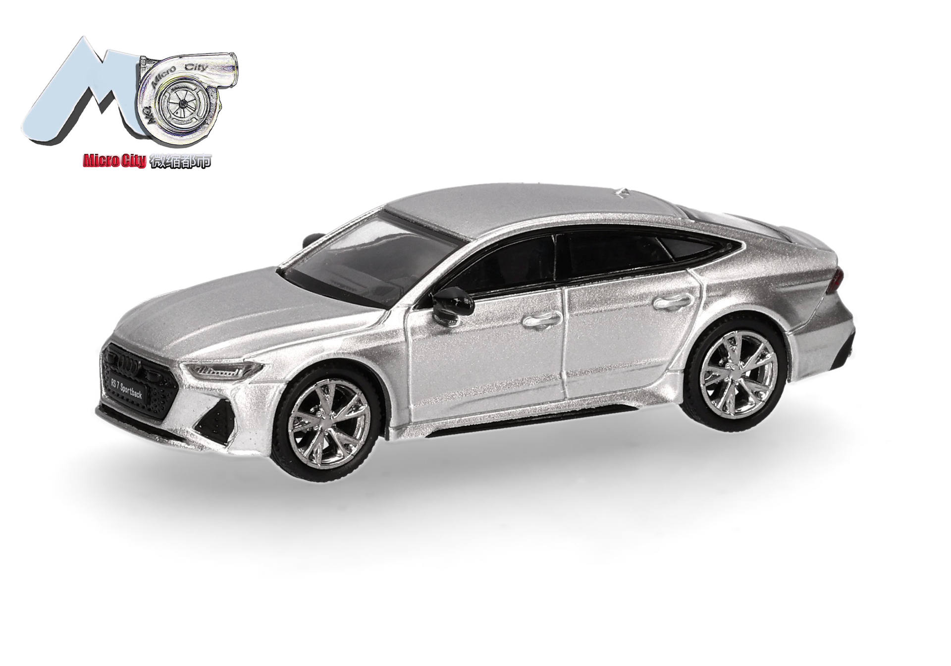 Herpa MicroCity 87MC000083 | Audi RS7 | silber | 1:87