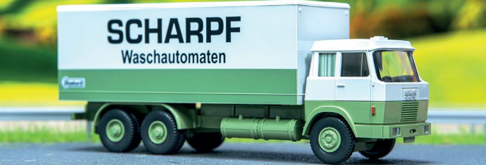 Wiking 044002 | Hanomag Henschel | Koffer-Lkw | Scharpf | 1:87