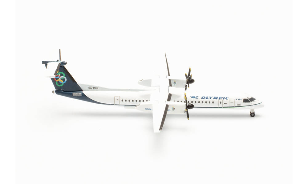 Herpa Wings 536080 - Olympic Air Bombardier Q400 – SX-OBG. 1:500