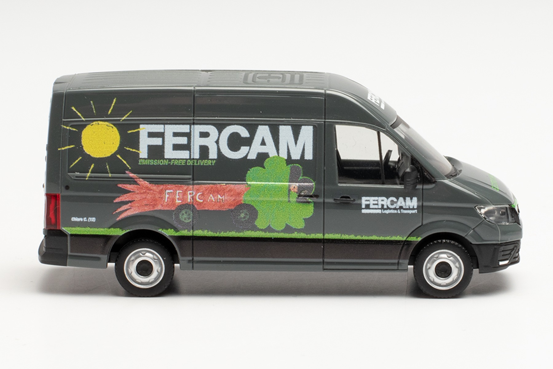 Herpa 096461 - MAN eTGE Kasten HD - Fercam (Italien, Bozen). 1:87