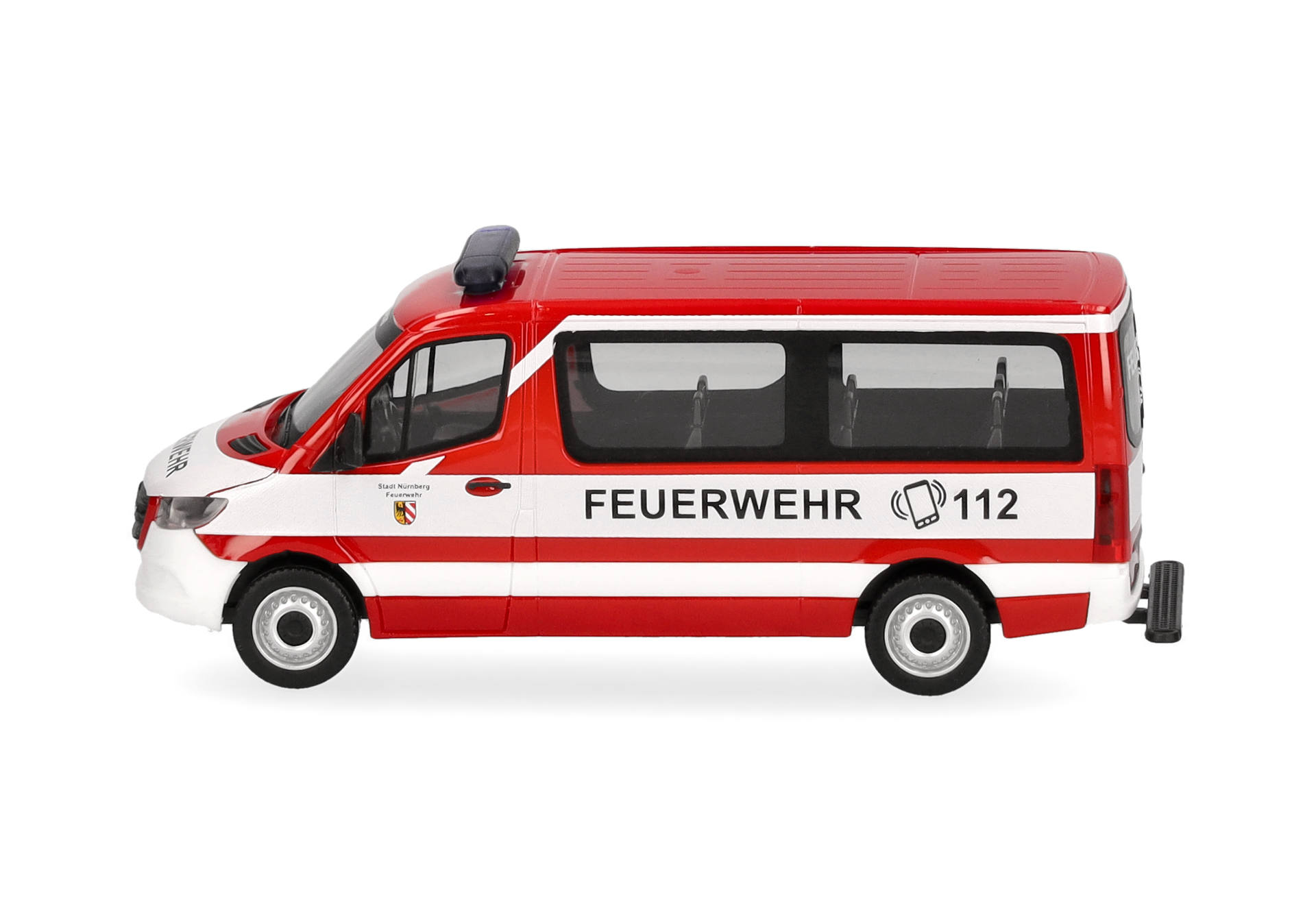 Herpa 098885 | Mercedes-Benz Sprinter '18 Flachdach Bus | Feuerwehr Nürnberg | 1:87