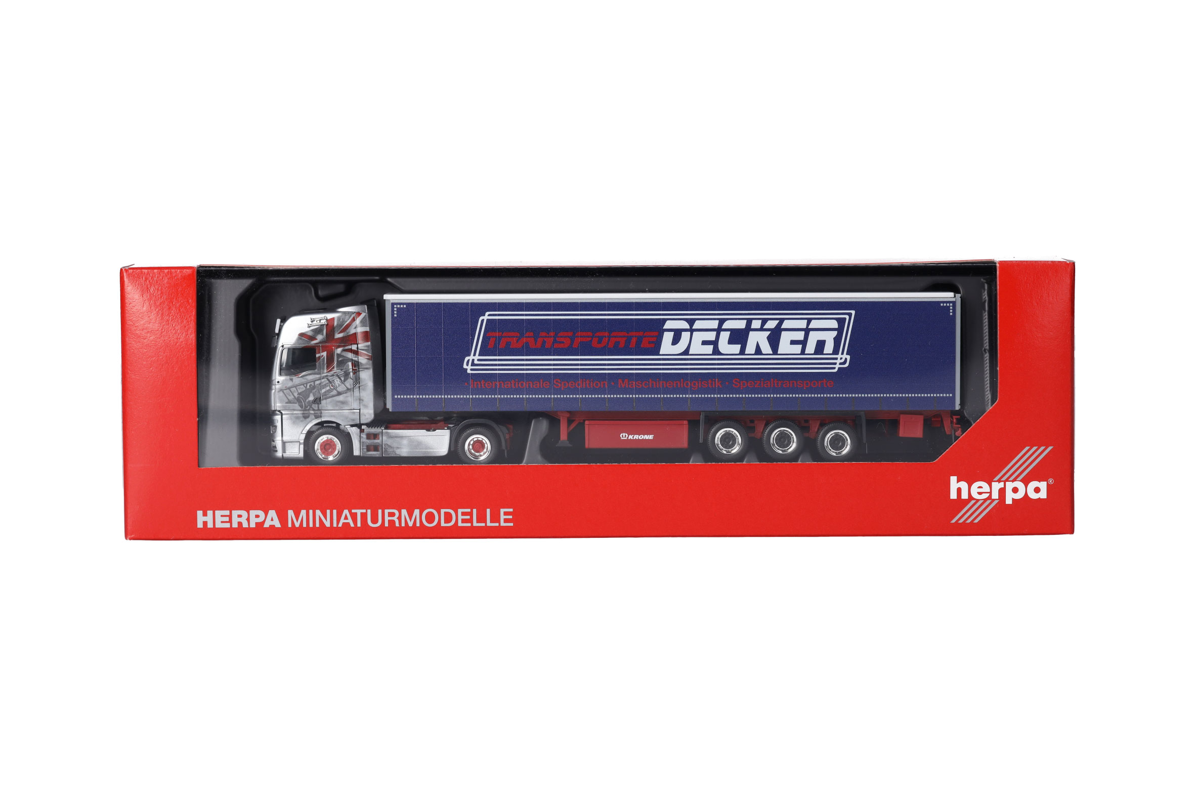 Herpa 317313 | MAN TGX GX Planen-Sattelzug | Decker Düren | 1:87