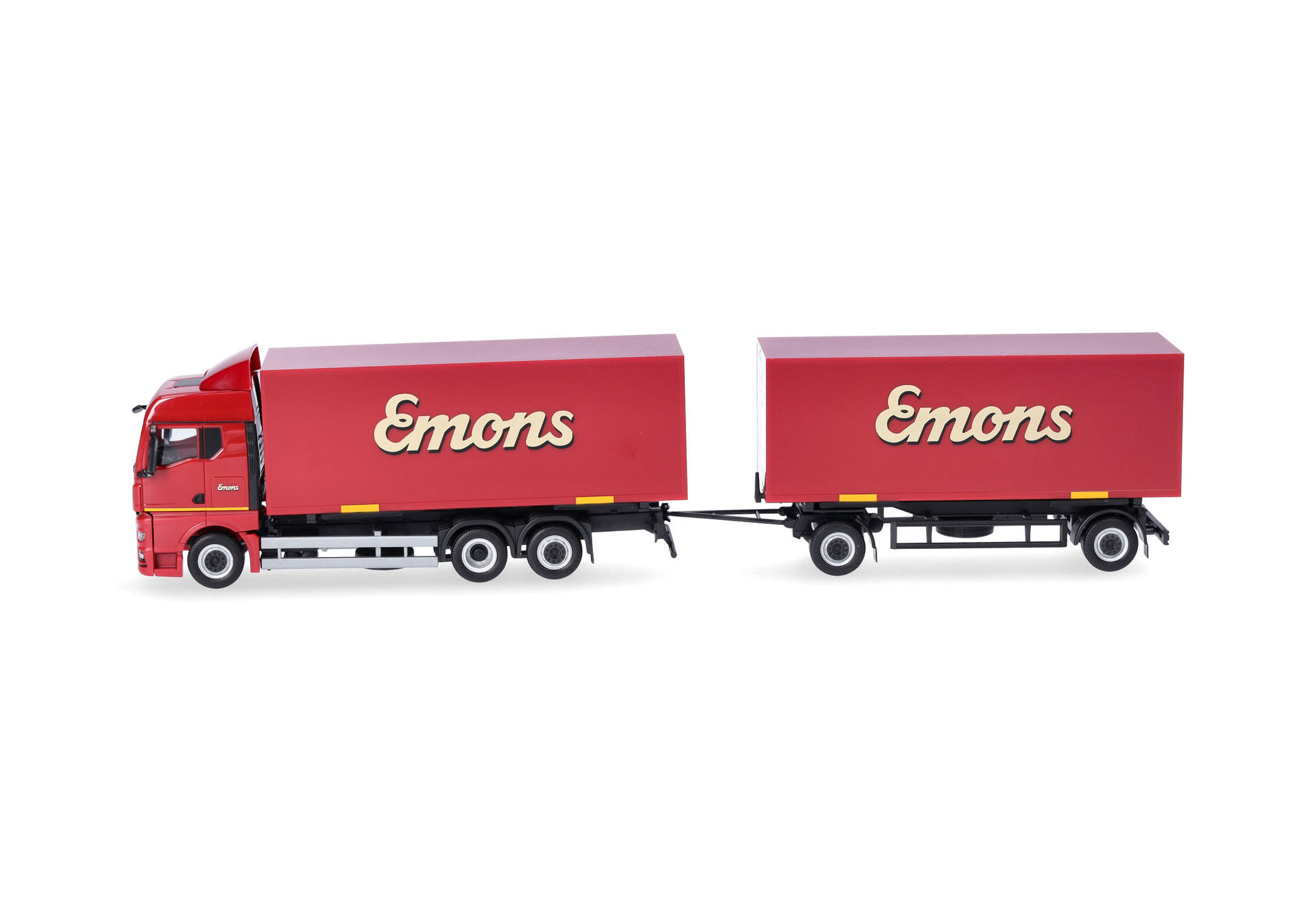 Herpa 319294 | MAN TGX GM Wechselkoffer-Hängerzug | Emons | 1:87