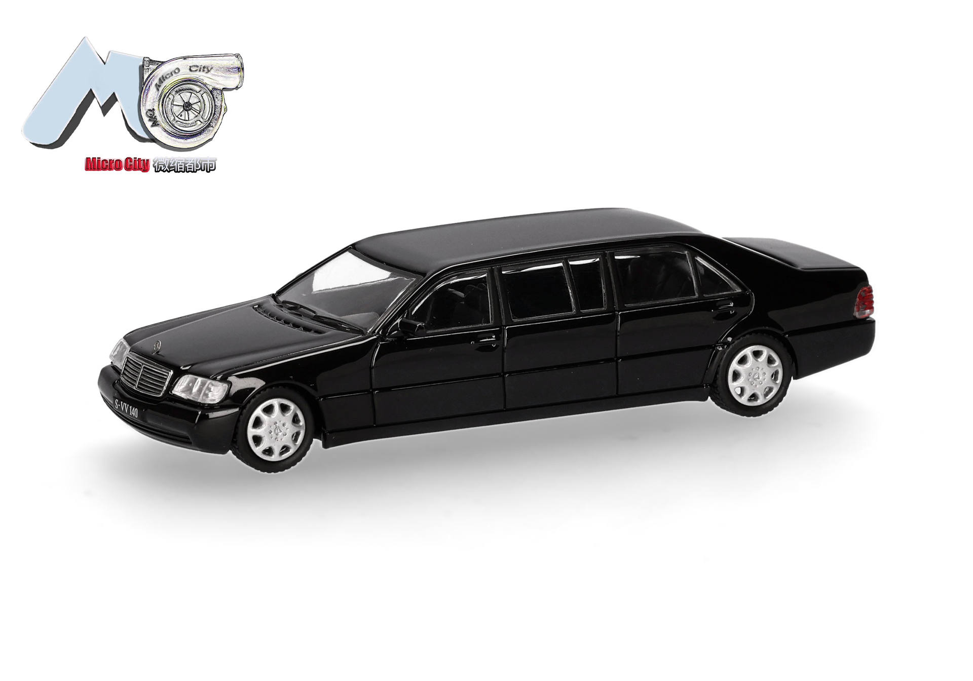 Herpa MicroCity 87MC000103 | Mercedes-Benz S600 Pullmann | schwarz | 1:87