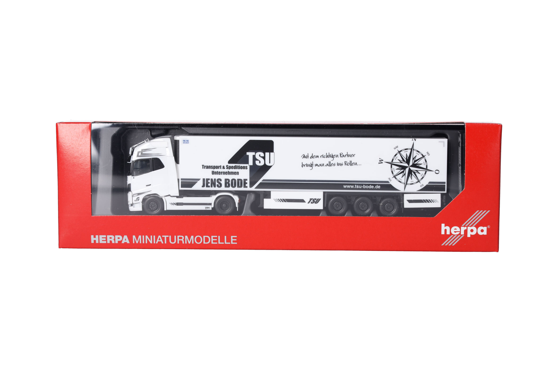 Herpa 317528 | Volvo FH Gl. XL 2020 Kühlkoffer-Sattelzug | TSU Bode | 1:87