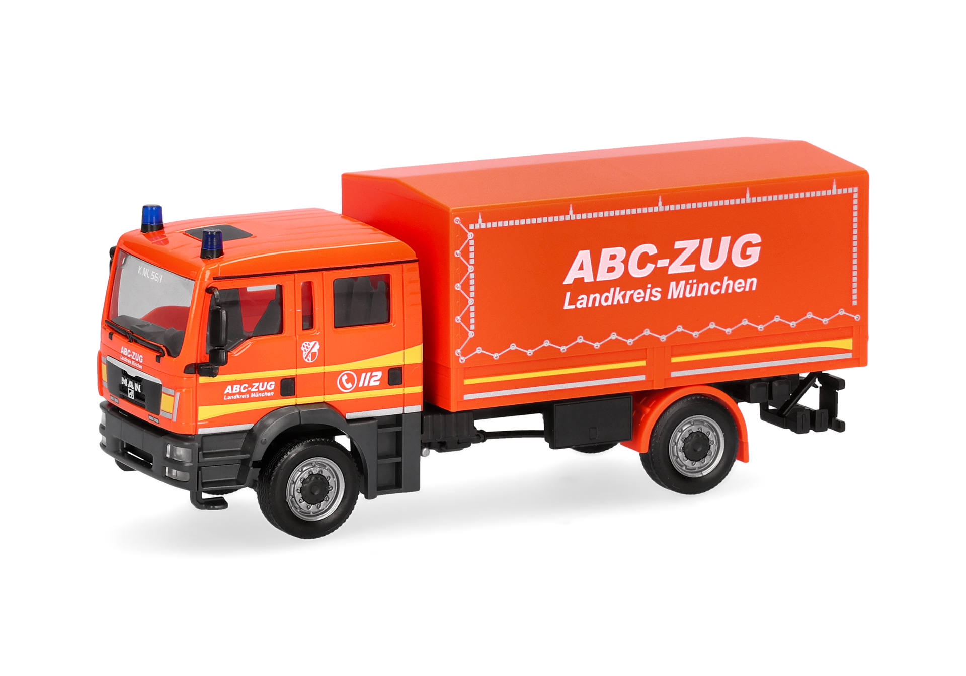 Herpa 099080 | MAN TGM GW Dekon P2 MzKW | ABC-Zug Landkreis München | 1:87