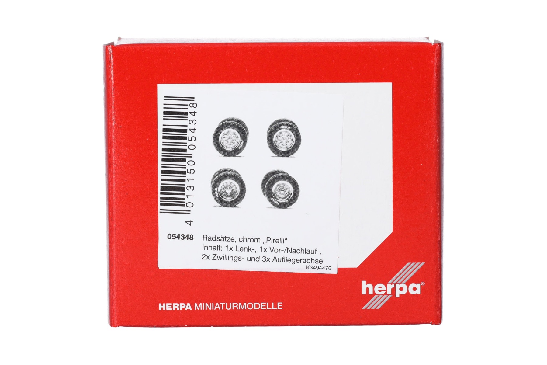 Herpa Zubehör 054348 | Radsatz chrom | PIRELLI | 1:87