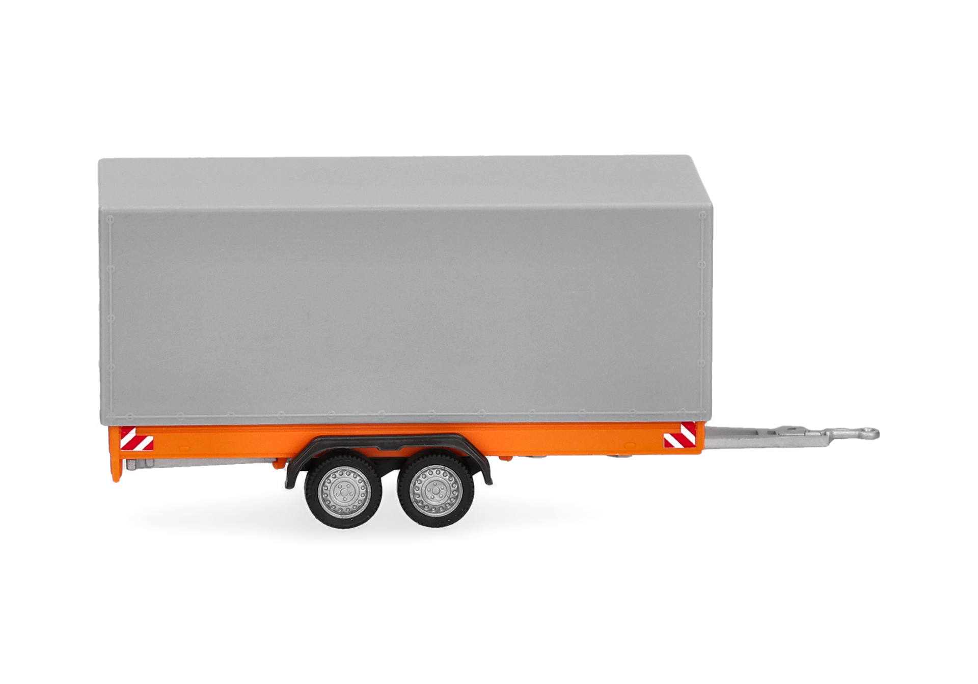 Herpa 055468 | LKW Tandem-Planenanhänger | orange/grau | 1:87