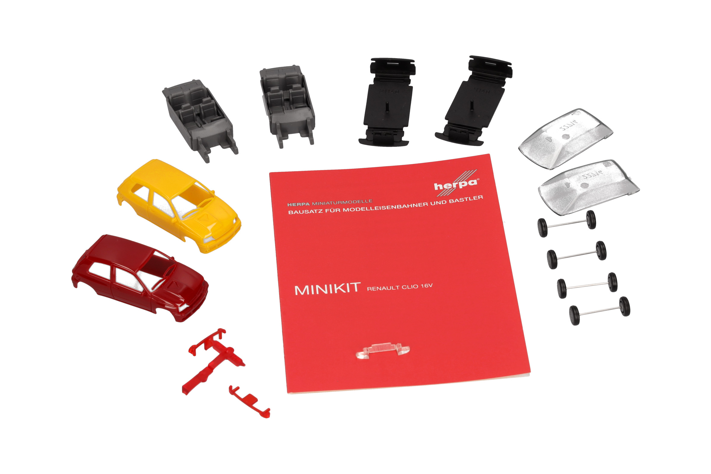 Herpa MiniKit 012171-002 | Renault Clio 16V | Jaune/Rouge Etrusque | 1:87