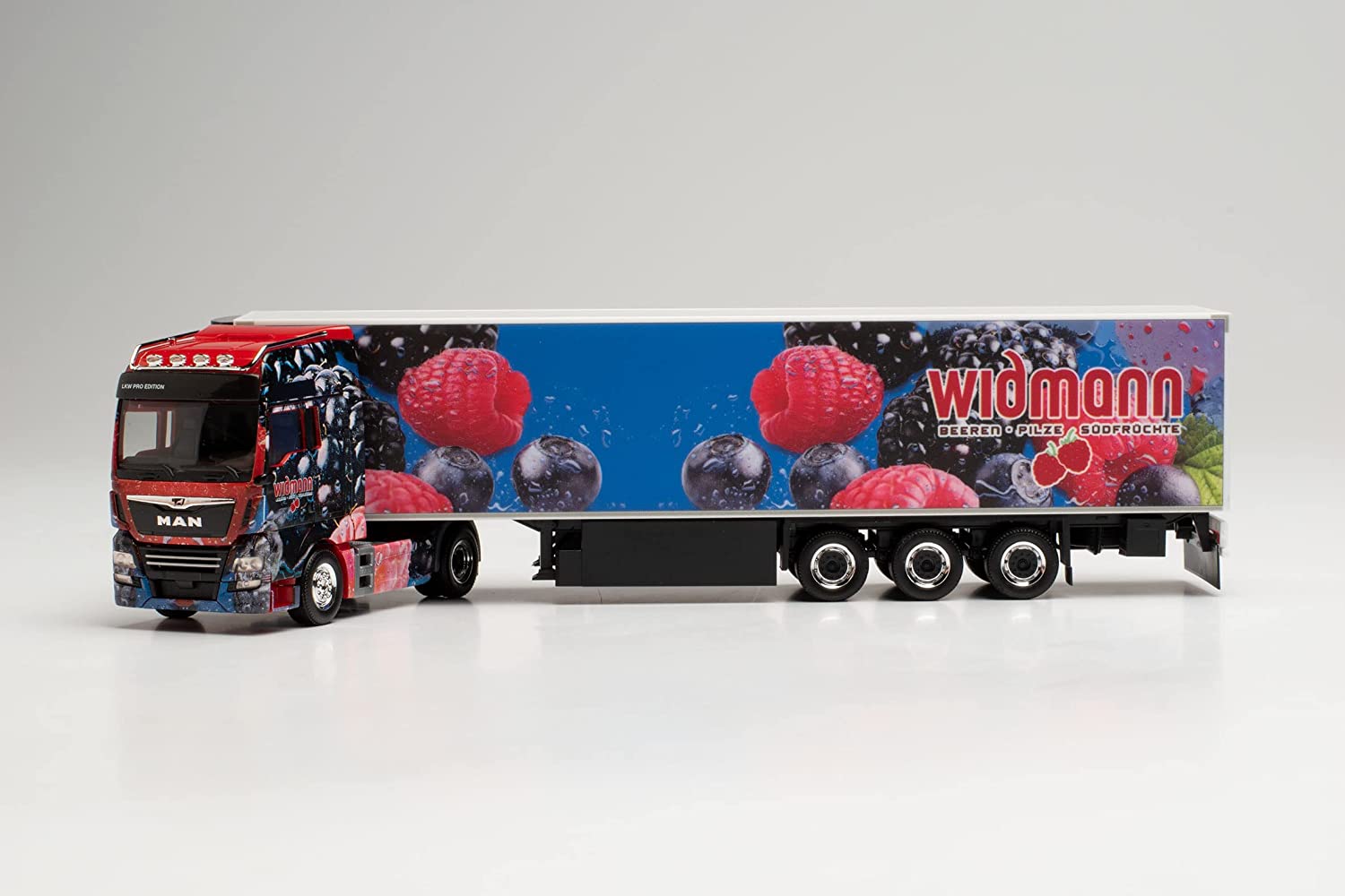 Herpa 313704 - MAN TGX XXL Euro 6c Kühlkoffer-Sattelzug - Früchte Widmann. 1:87