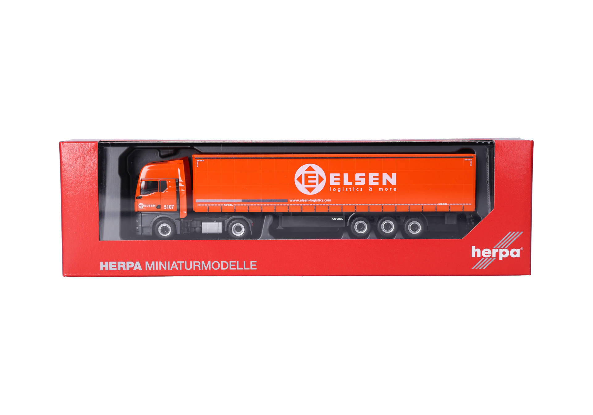 Herpa 321150 | MAN TGX GX | Gardinenplanen-Sattelzug | ELSEN | 1:87