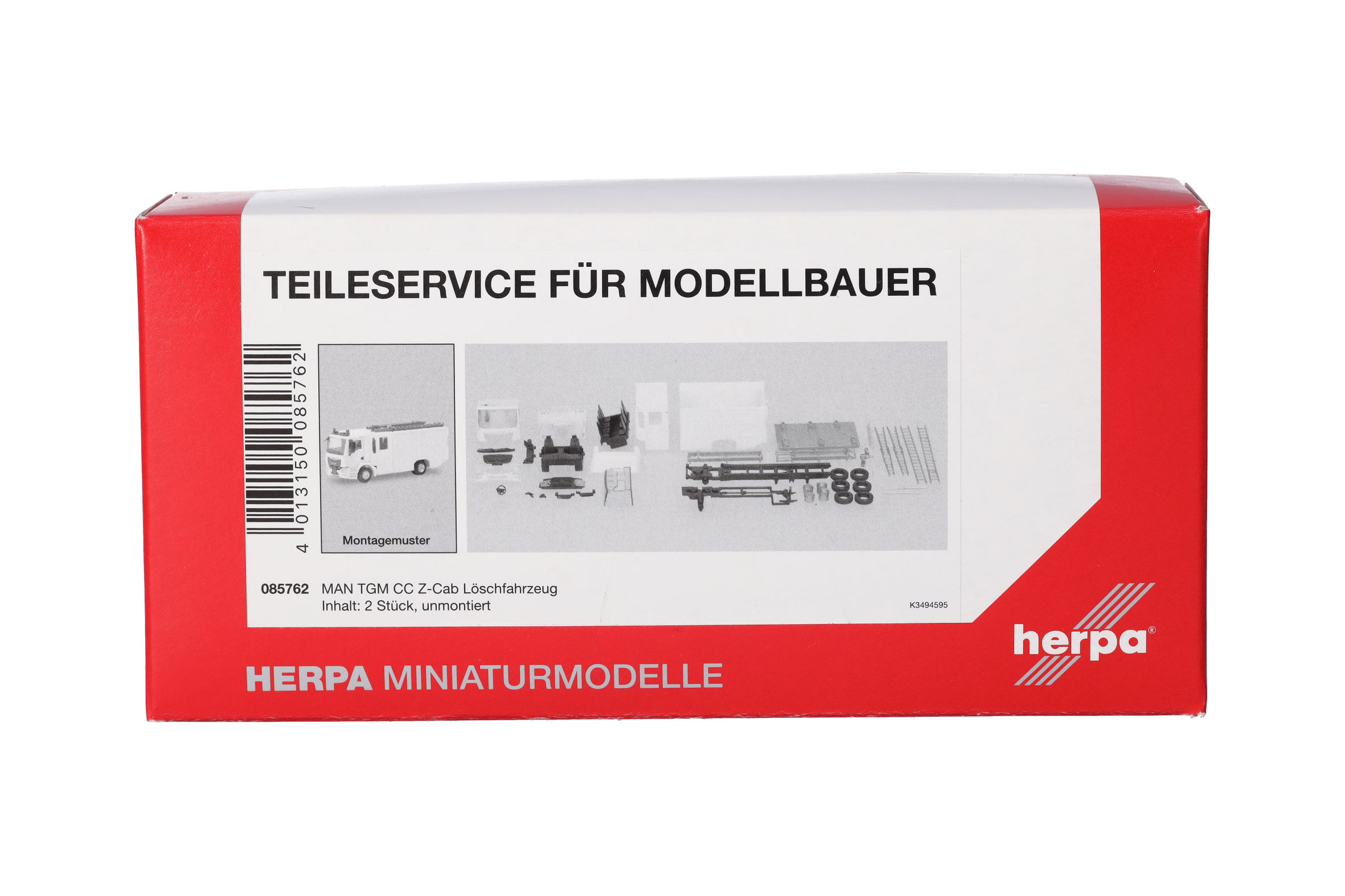 Herpa Teileservice 085762 | MAN TGM CC Z-Cab | Löschfahrzeug | 2 Stück | 1:87