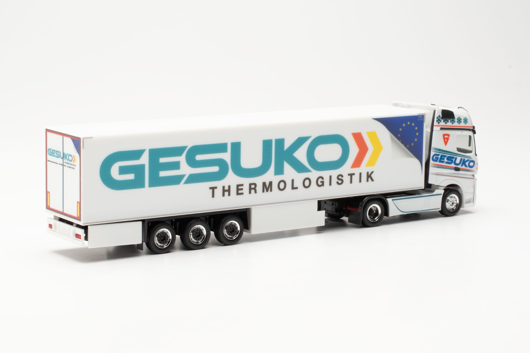 Herpa 315951 | Mercedes-Benz Actros Gigaspace '18 | Kühlkoffer-Sattelzug | GESUKO | 1:87