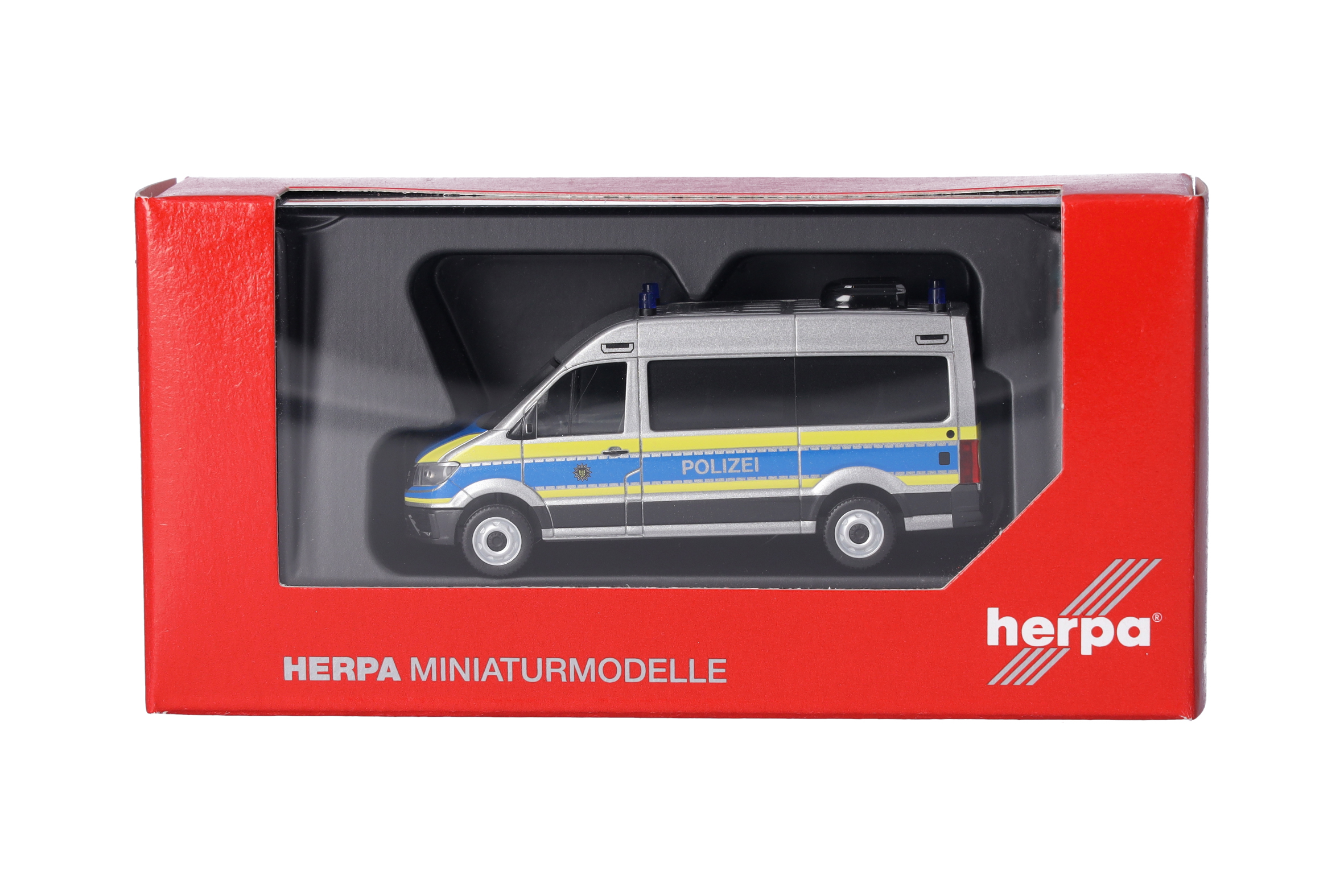 Herpa  098526 | MAN TGE Bus Hochdach | Mobile Wache Polizei Baden-Württemberg | 1:87
