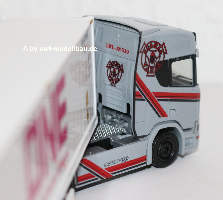 Herpa 941488 - Scania CR 20 HD Container-Sattelzug - Nancy Graf - Kühlcontainer One. 1:87