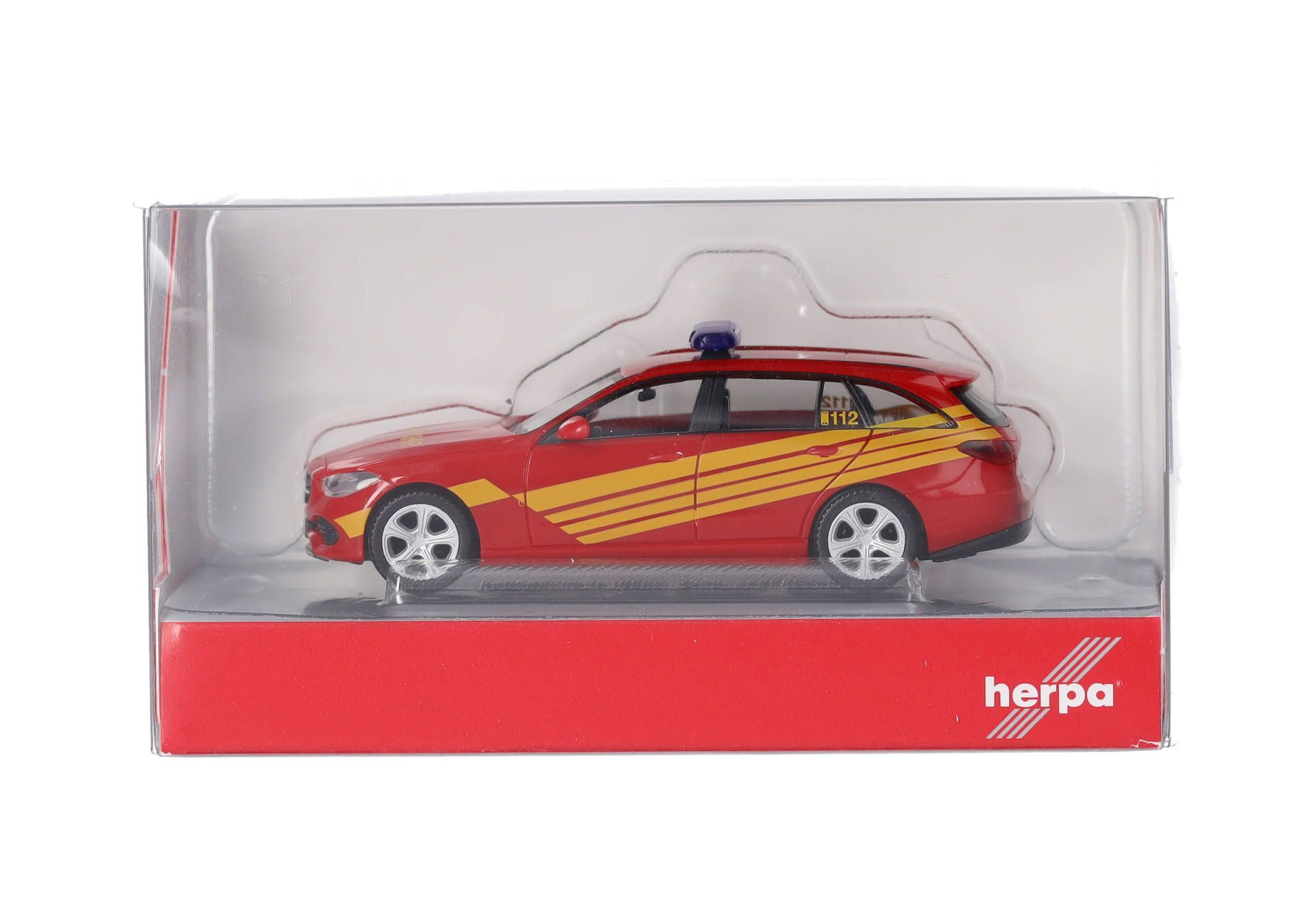 Herpa 097833 | Mercedes-Benz C-Klasse T-Modell | Kommandowagen | Feuerwehr | 1:87