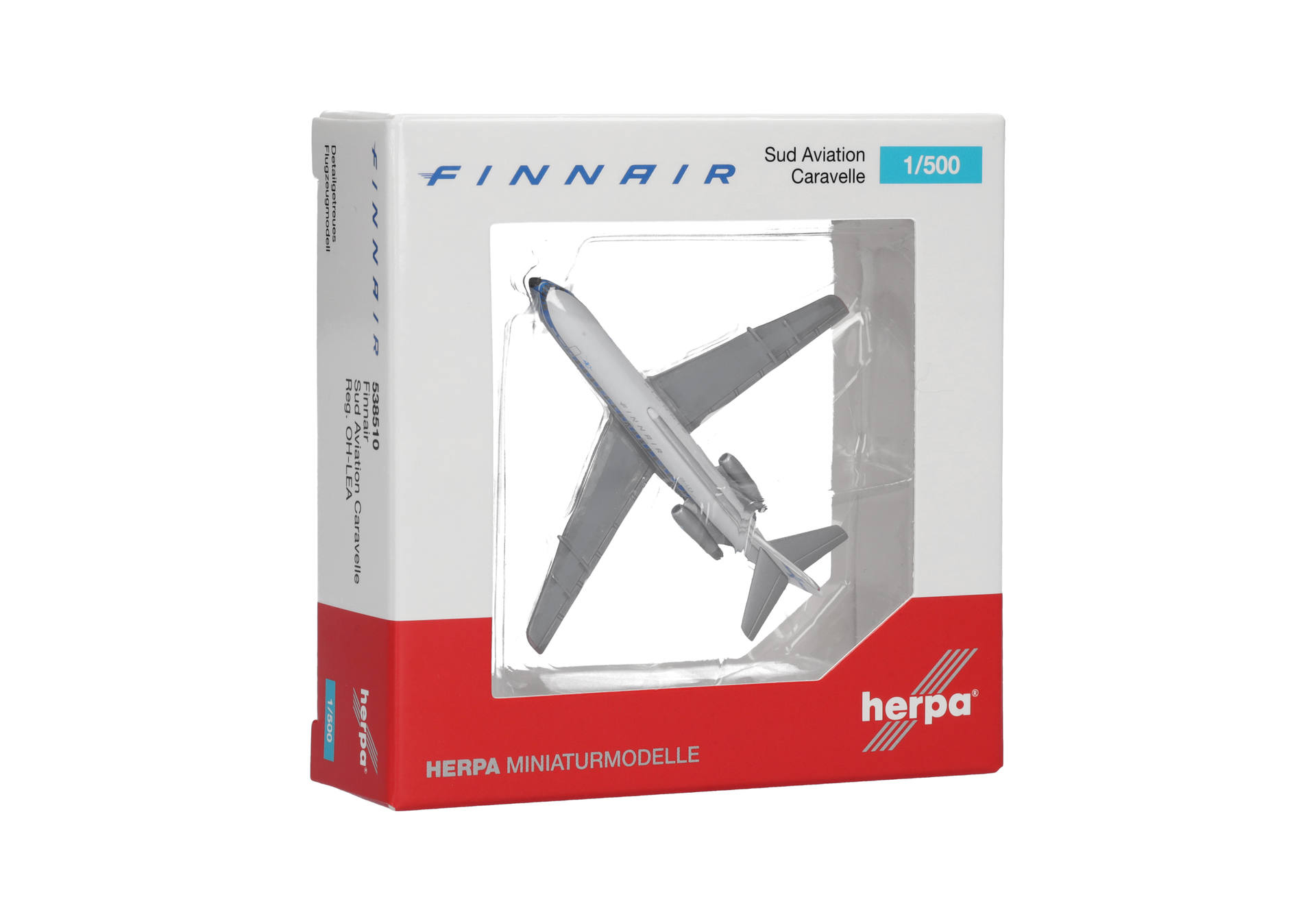 Herpa Wings 538510 | Finnair Sud Aviation Caravelle | OH-LEA | 1:500