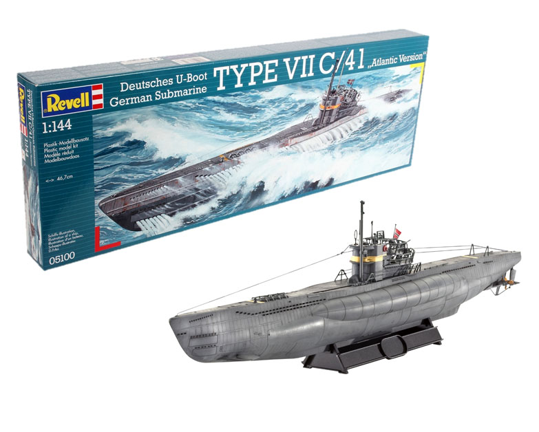 05100 Revell - Deutsches U-Boot TYPE VII C/41 Atlantic Version 1:144