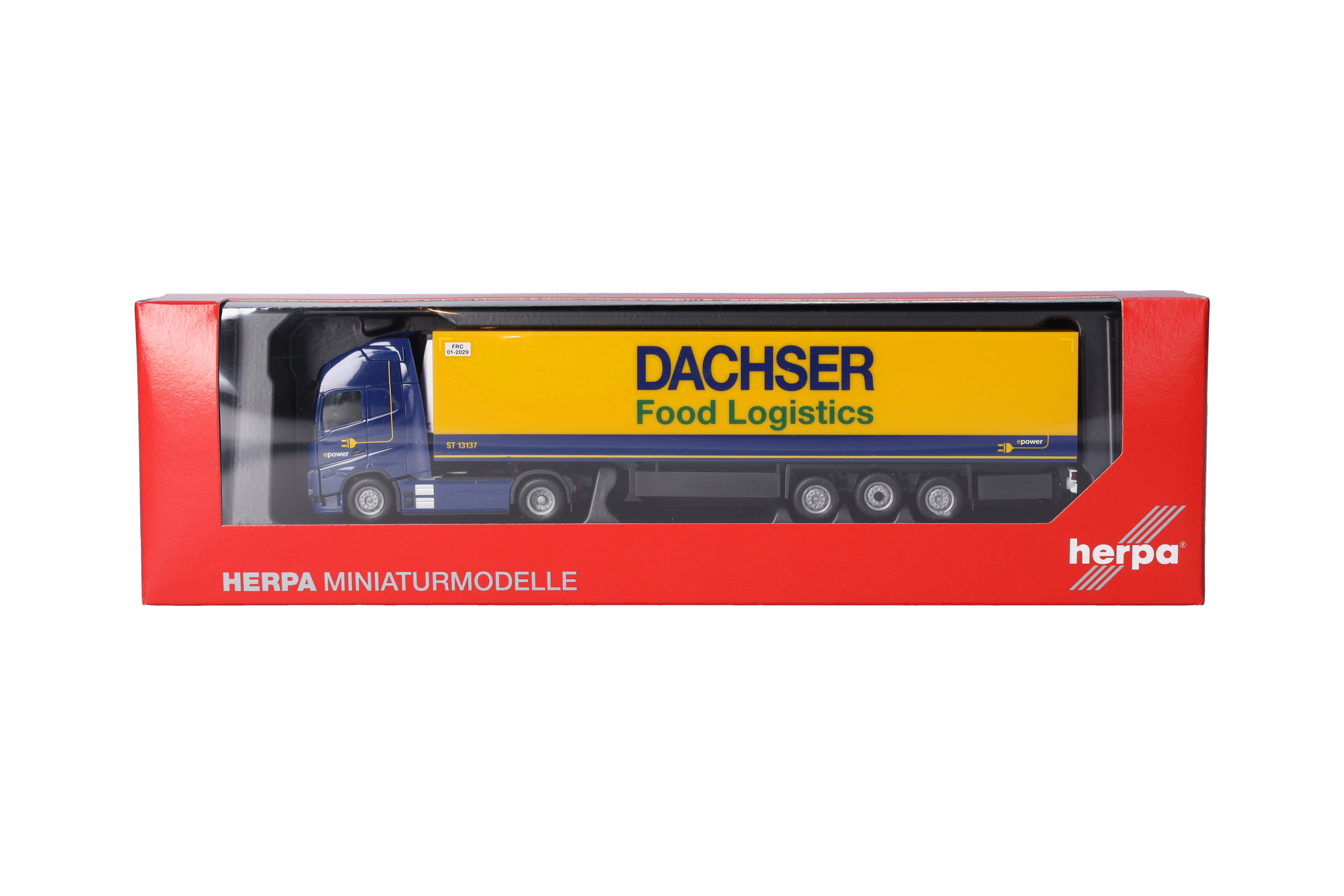 Herpa  316798 | Volvo FH GL XL 2020 Electric | Kühlkoffer-Sattelzug| | Dachser Food Logistics | 1:87