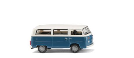 Wiking 031806 | VW T2b Bus | blaugrau/weiß | 1:87