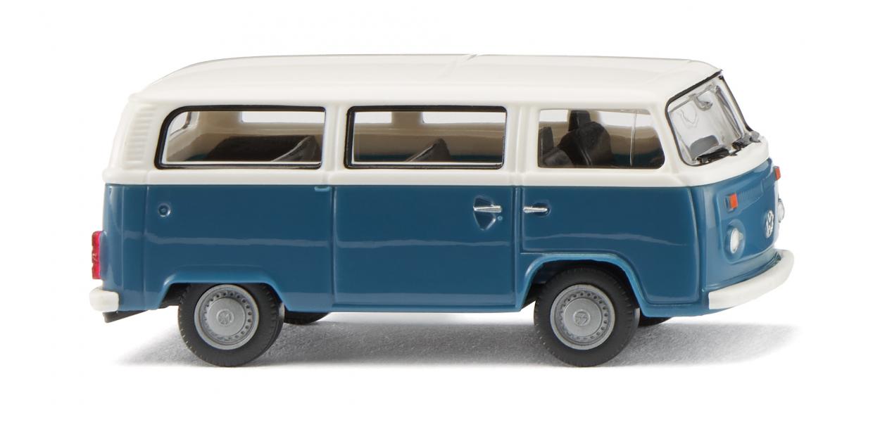 Wiking 031806 | VW T2b Bus | blaugrau/weiß | 1:87