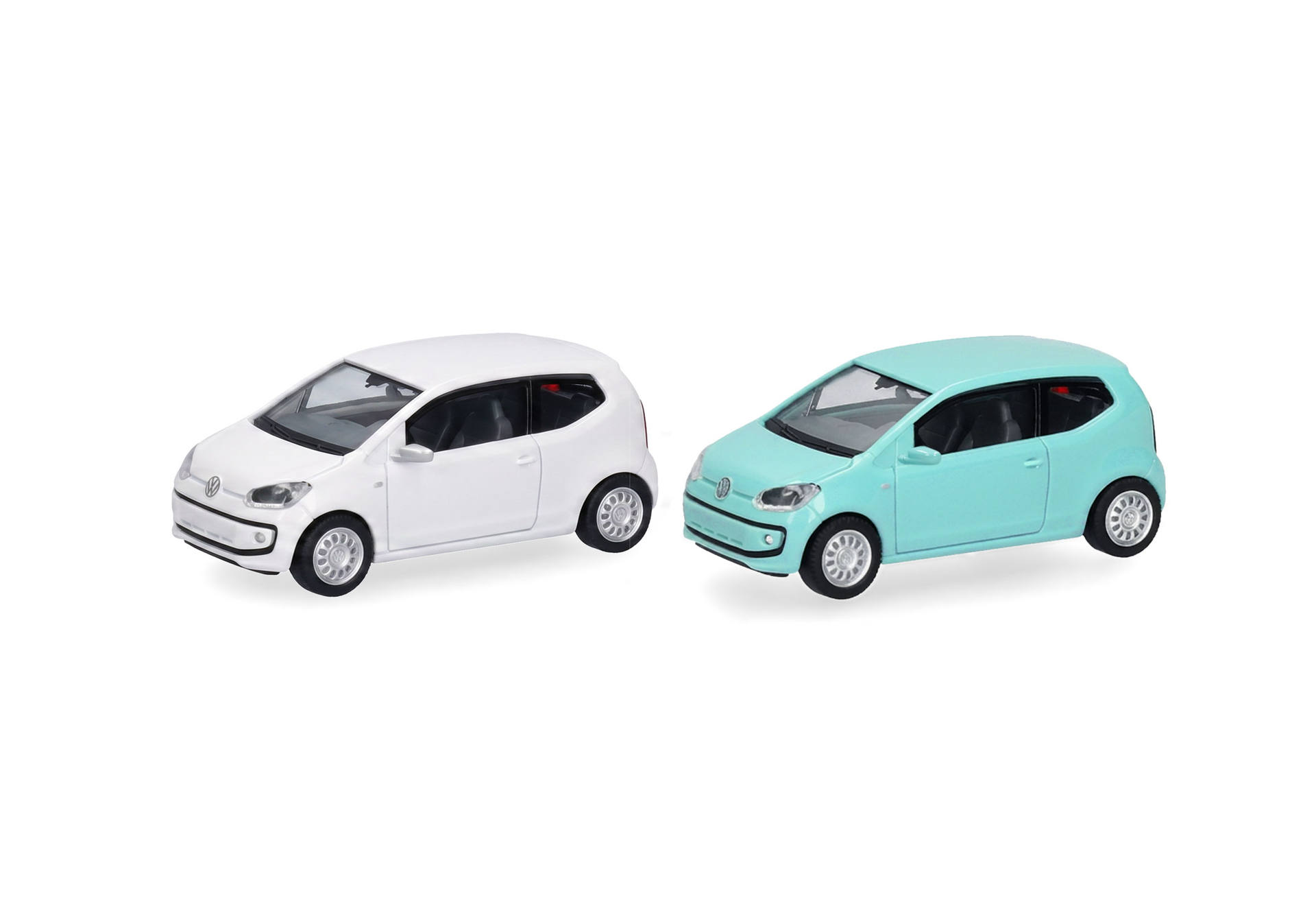 Herpa MiniKit 014373 | Volkswagen (VW) Up! 3-türig | ice mint grün u. branco cristal | 1:87