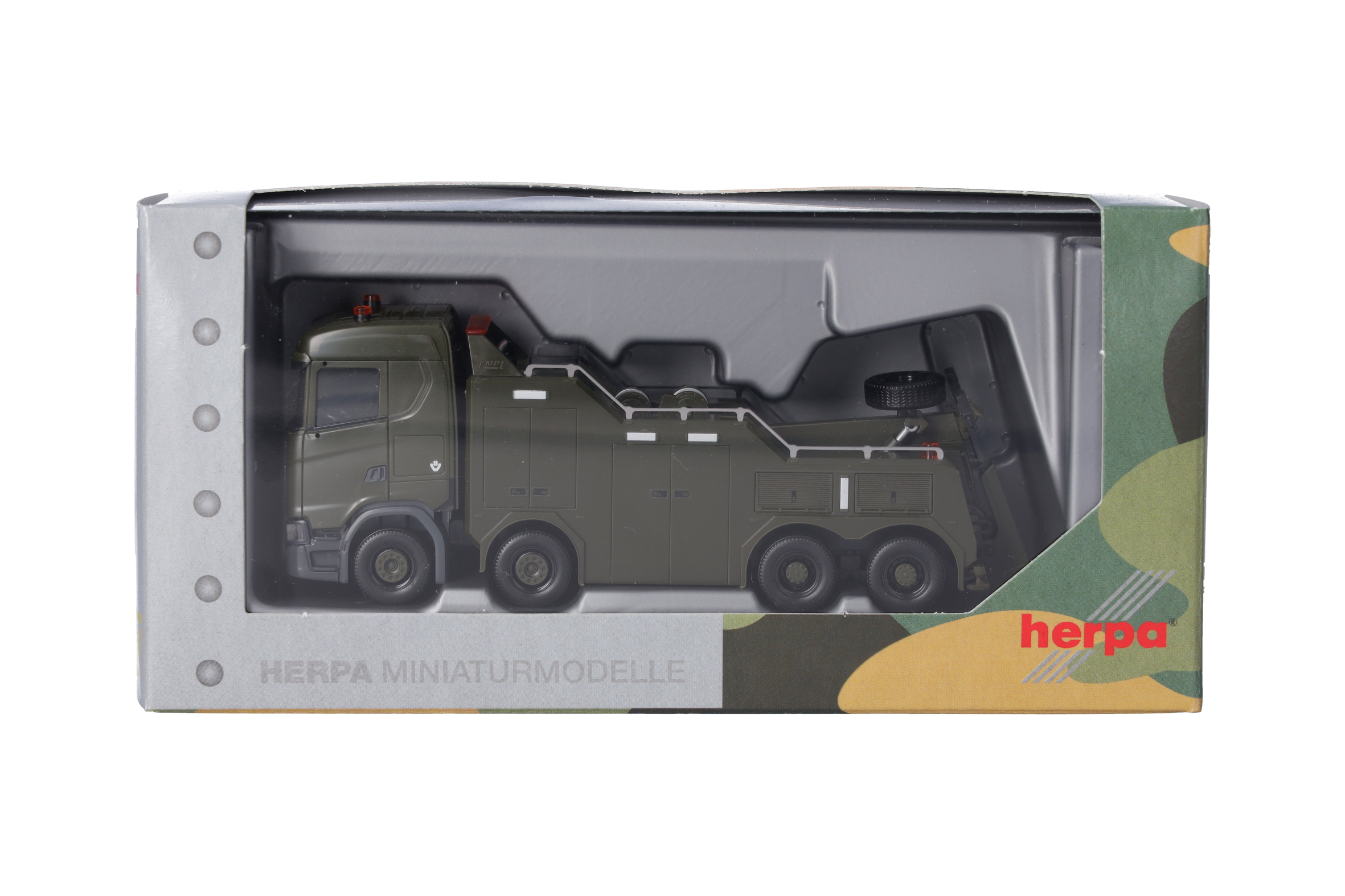 Herpa 747196 | Scania CS 20 ND Empl Bison | Bergefahrzeug | Luxemburger Armee | 1:87