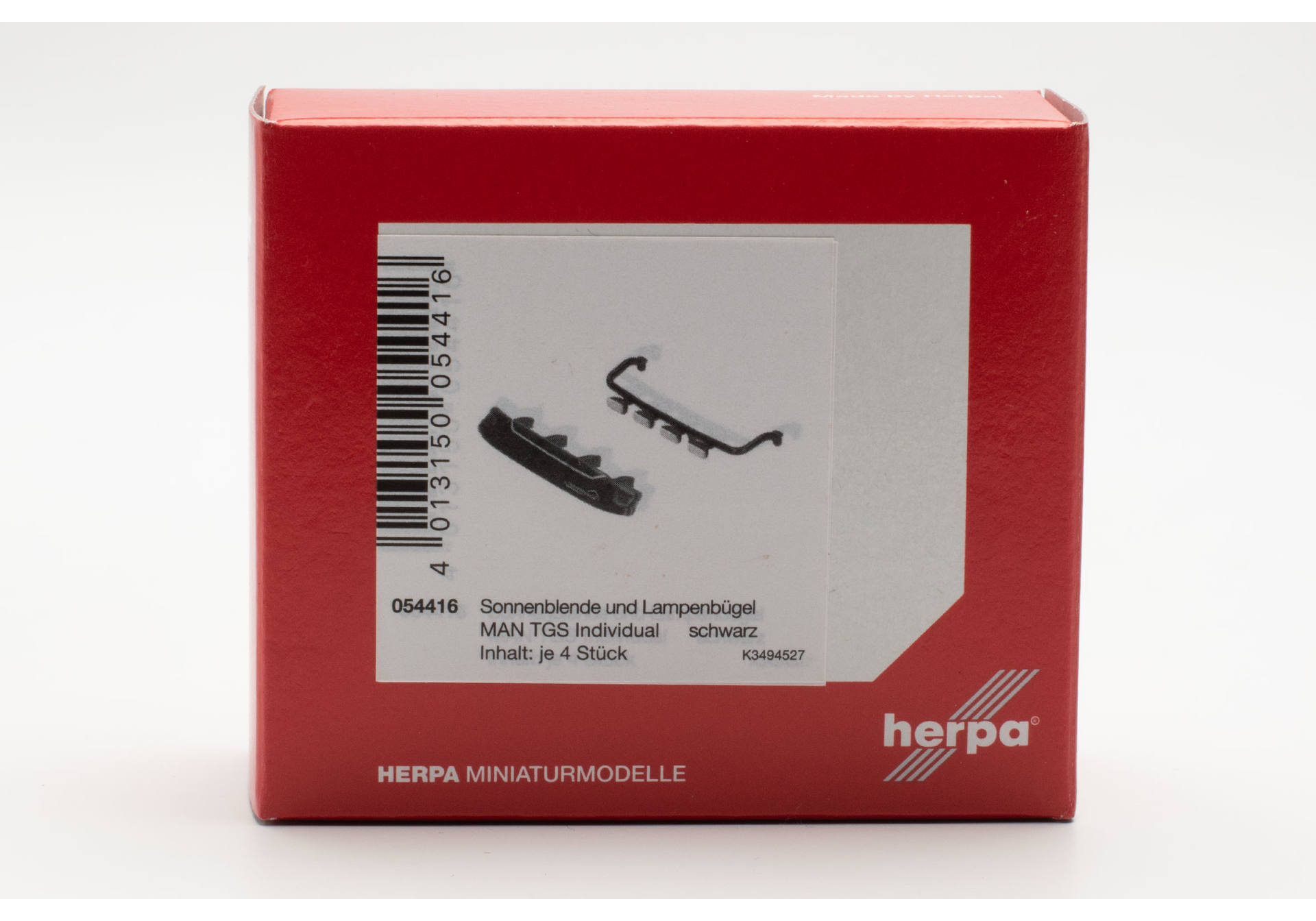 Herpa Zubehör 054416 | Topleuchten mit Sonnenblende | schwarz | MAN TGS Individual| 1:87