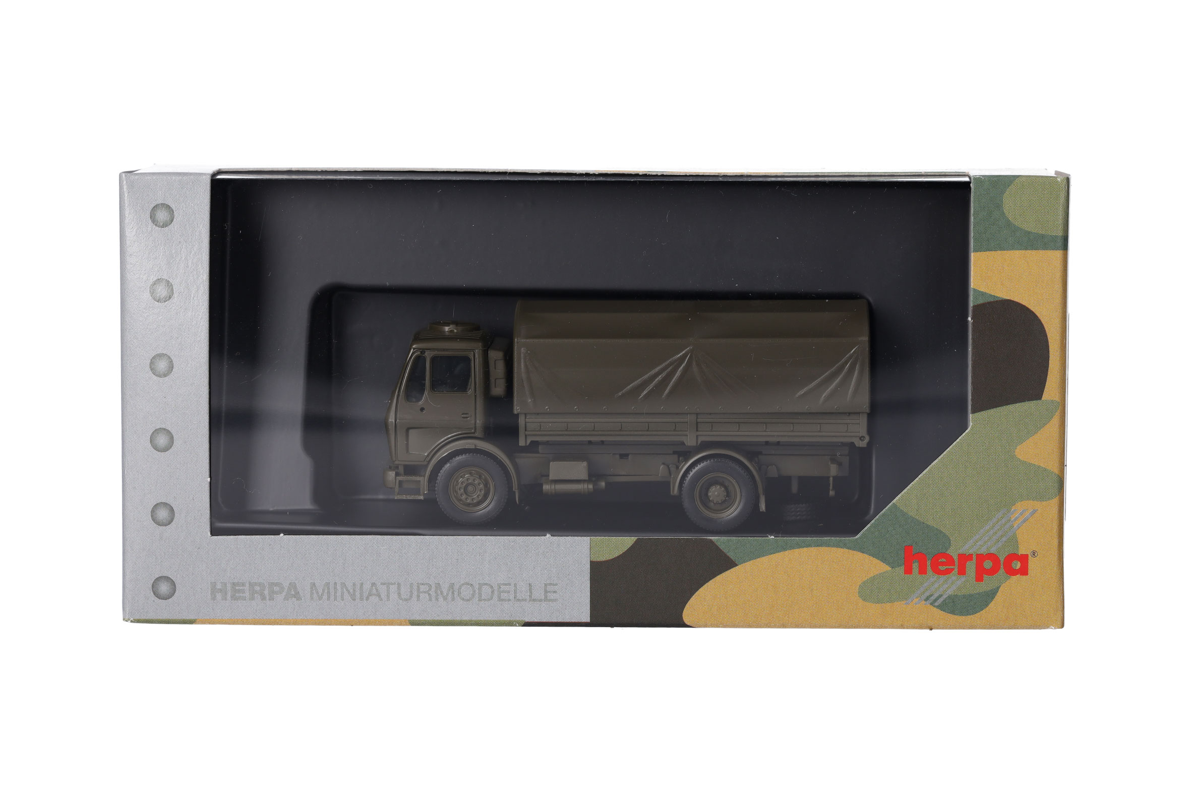 Herpa 747073 | MB NG LKW 5t | Pritschen-LKW | Rundplane | 2achs | Bundeswehr | 1:87