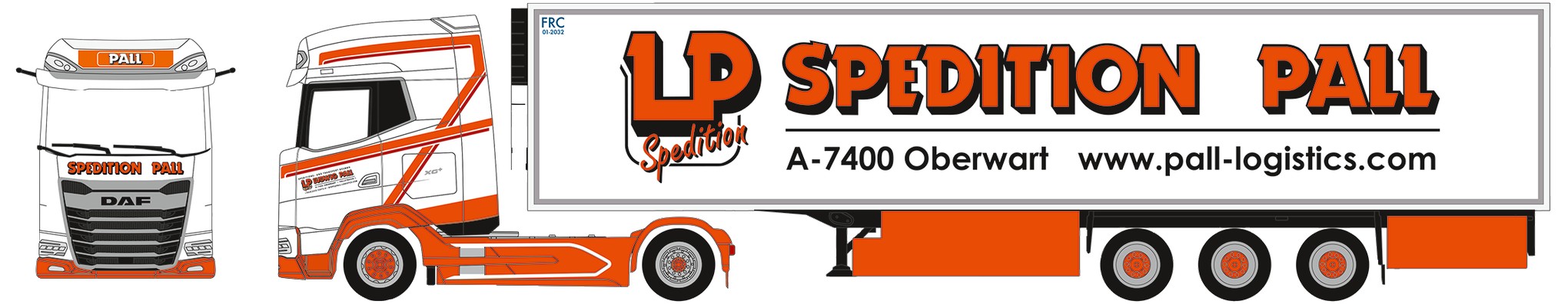 Herpa 931342 | DAF XG+ | Kühlkoffer-Sattelzug | Ludwig Pall | 1:87