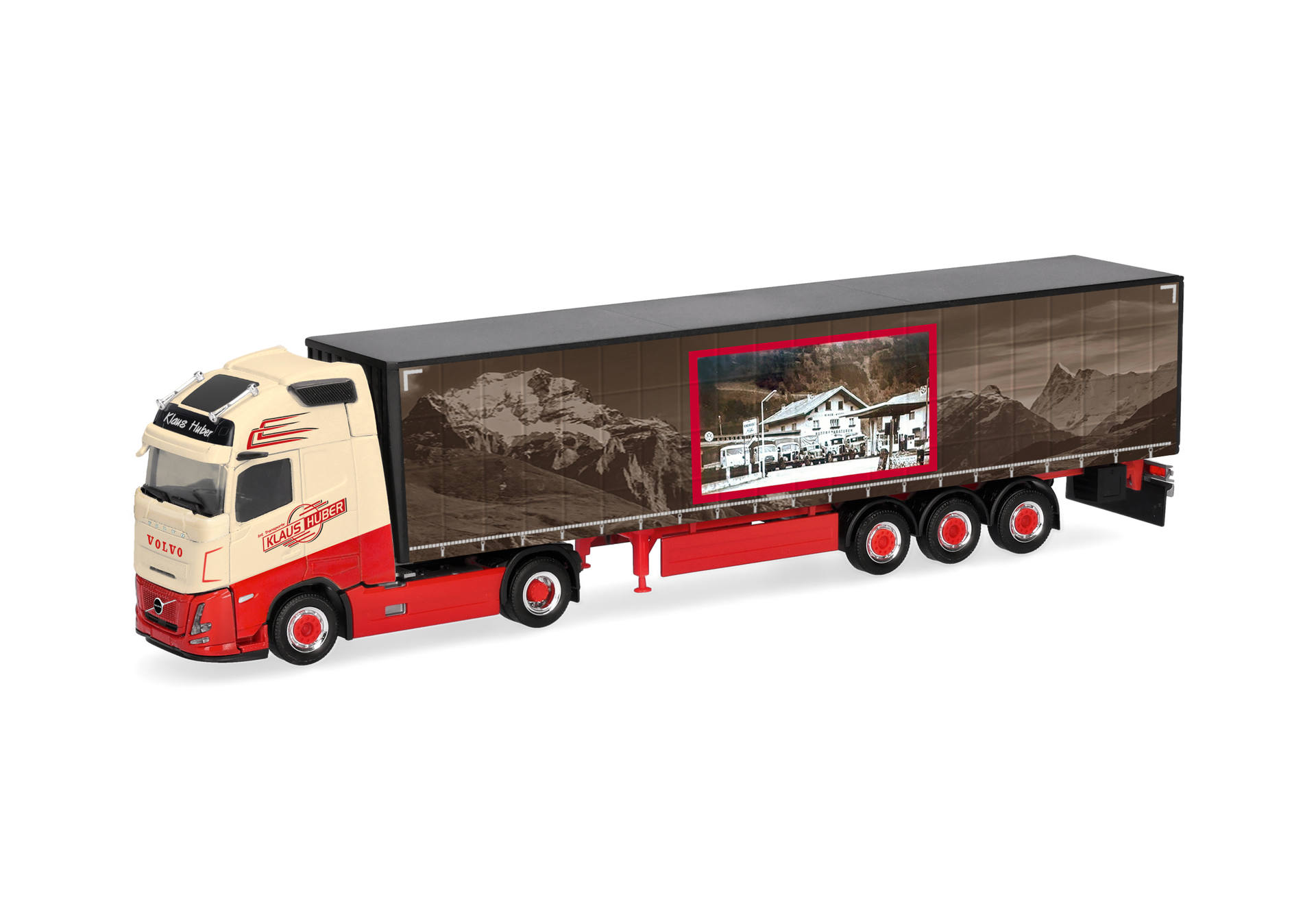 Herpa 322348 | Volvo FH Aero GL XL | Gardinenplanen-Sattelzug  | Klaus Huber | 1:87