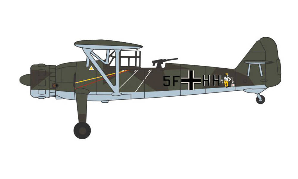 Herpa Wings 81AC120S | Henschel 126A | H. Gaub/G. Schroder | Aufklärungsgruppe 14 (Reconnaissance Group 14) | Poland 1939 | 5F+HH | 1:72