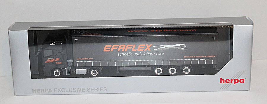 Herpa 957427 | MAN TGX GX Lowliner-Sattelzug | Streit & Co / EFAFLEX | 1:87