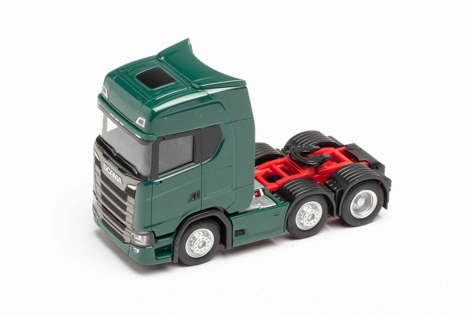 Herpa 307543-003 - Scania CS 20 HD 6x2 Zugmaschine, moosgrün. 1:87