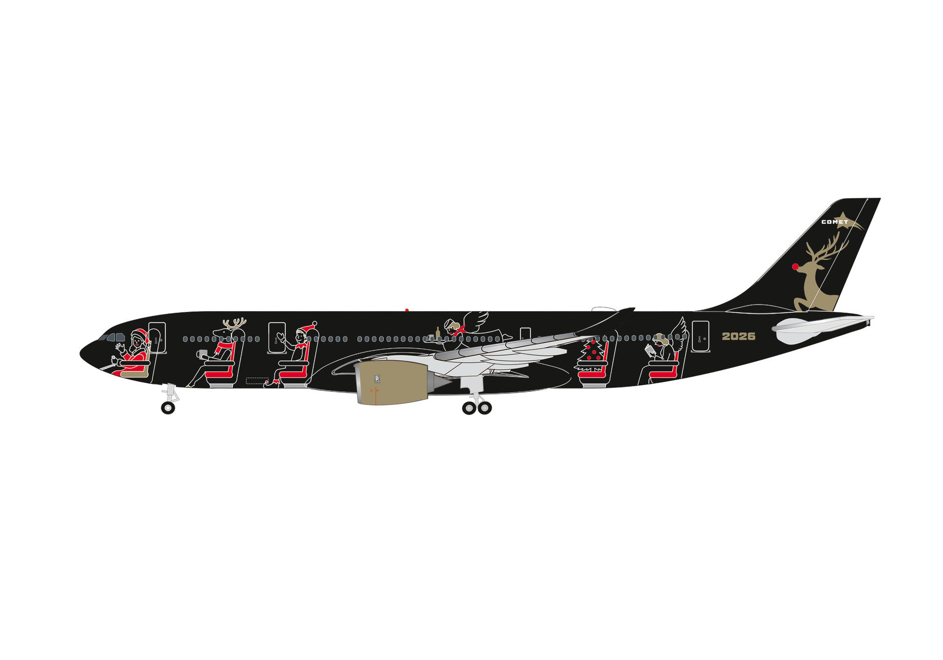 Herpa Wings 539692 | Christmas 2026 | Airbus A330-800neo | Comet | 1:500