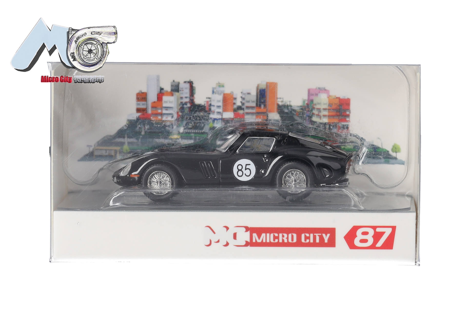 Herpa MicroCity 87MC000061 | Ferrari 250 GTO "85" | schwarz| 1:87