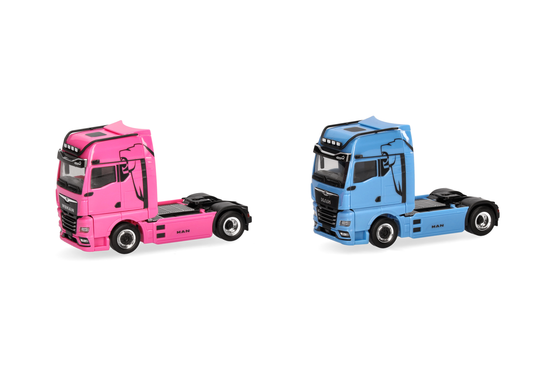 Herpa 319195 | Set WOMAN & MAN eTGX GX |  2achs | hellblau und pink | 1:87