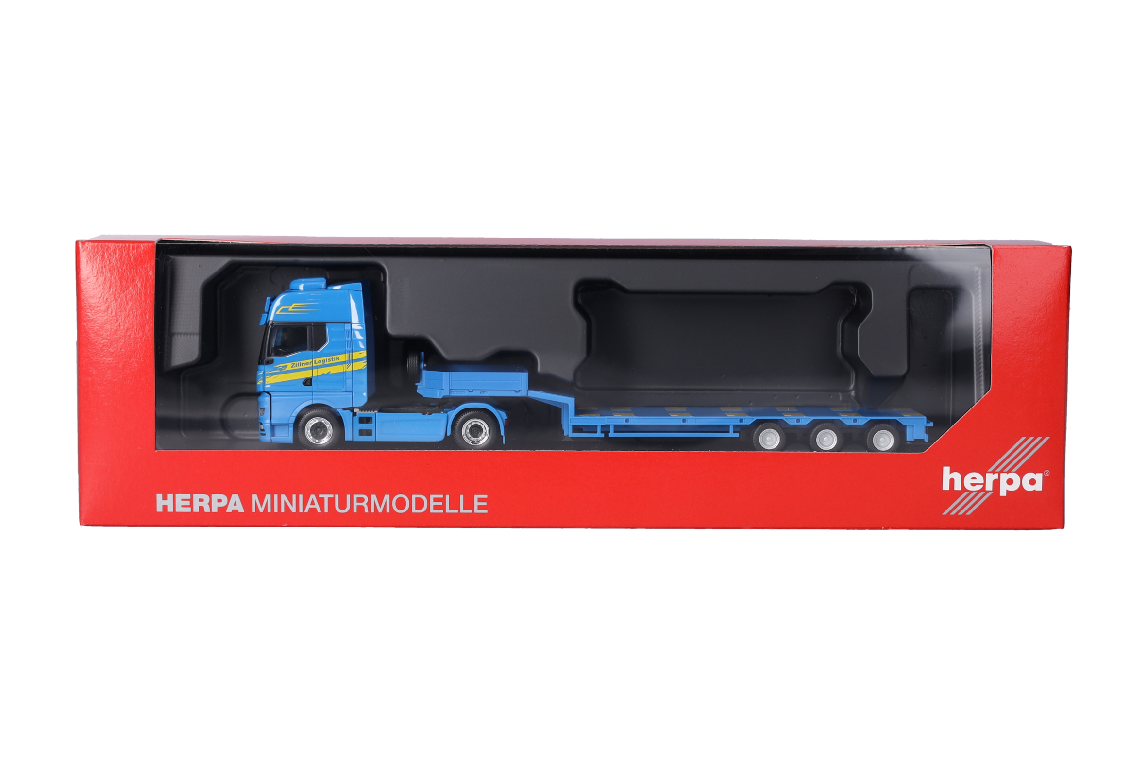 Herpa 320047 | MAN TGX GX | Semitieflader-Sattelzug | Zillner | 1:87
