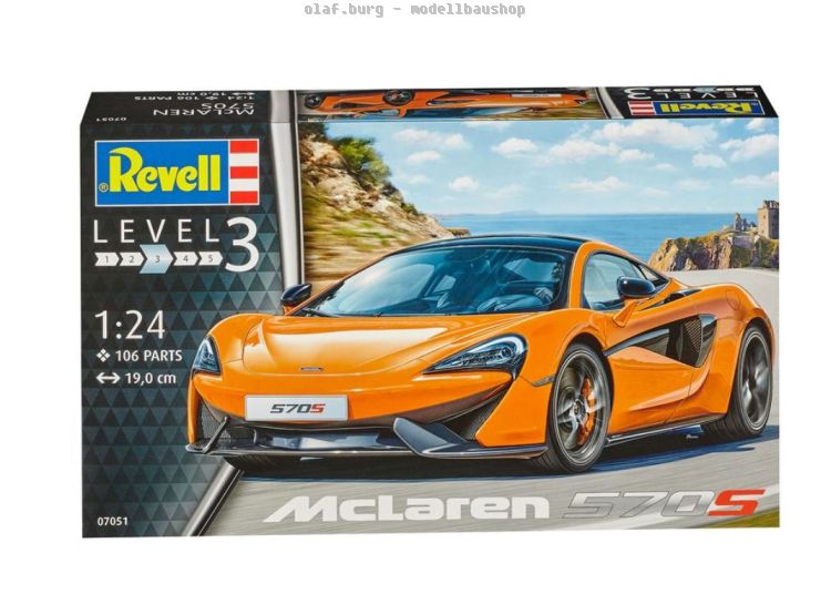 07051 Revell | McLaren 570S | 1:24